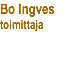 Bo Ingves toimittaja